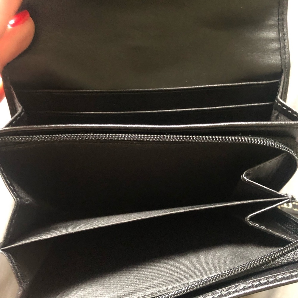 Coach Black and Gray Signature Buckle Wallet vintage Y2K like new - Picture 4 of 5